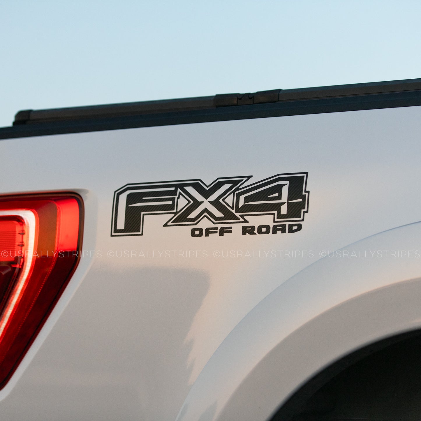 FX4 off-road die-cut vinyl decal/sticker fits Ford F-150 2021-2024 BLKCF