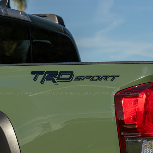 Set of 2: TRD Sport vinyl decal for 2016-2023 Toyota Tacoma 3rd gen