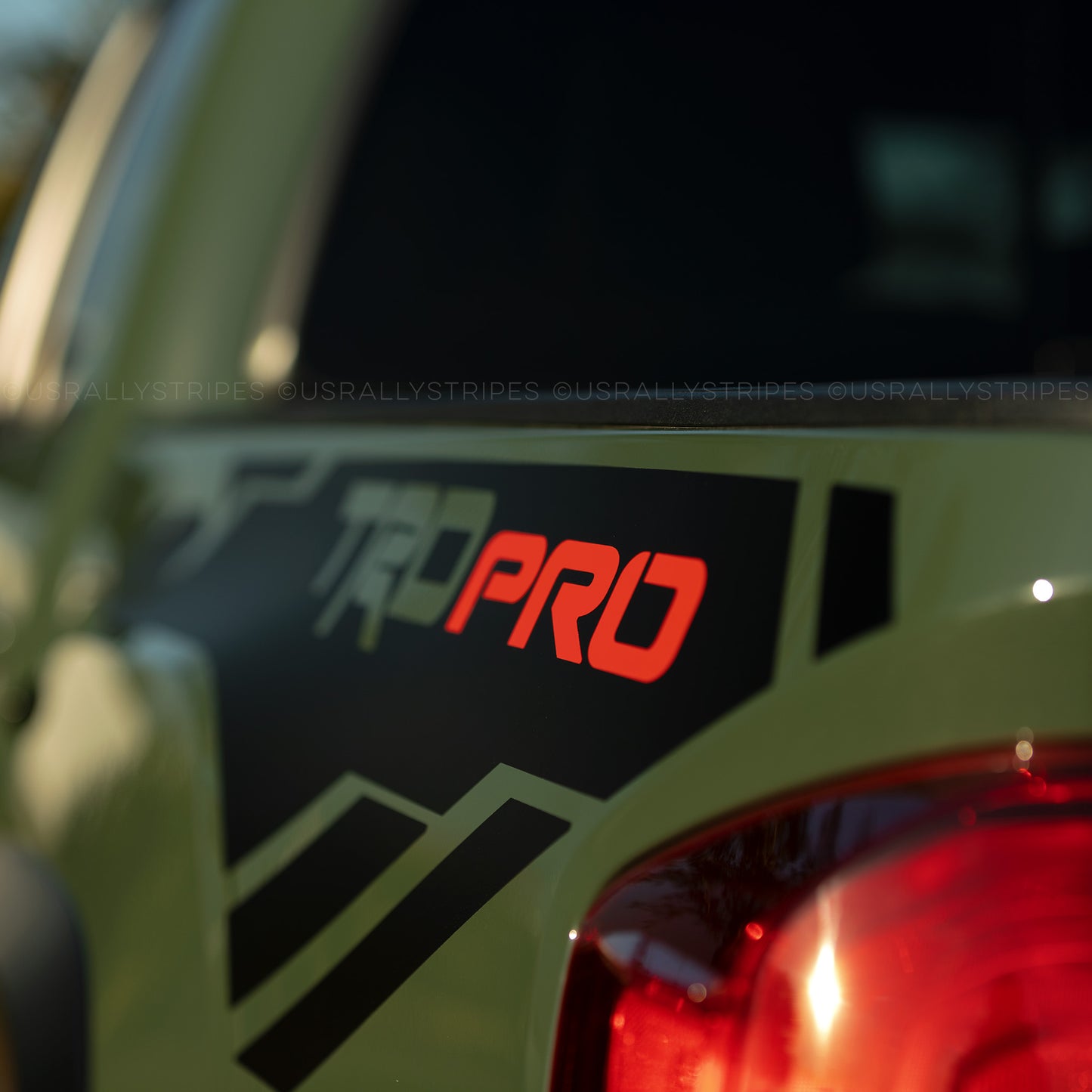 TRD PRO bedside vinyl decal fits 2016-2022 Toyota Tacoma 3rd Gen