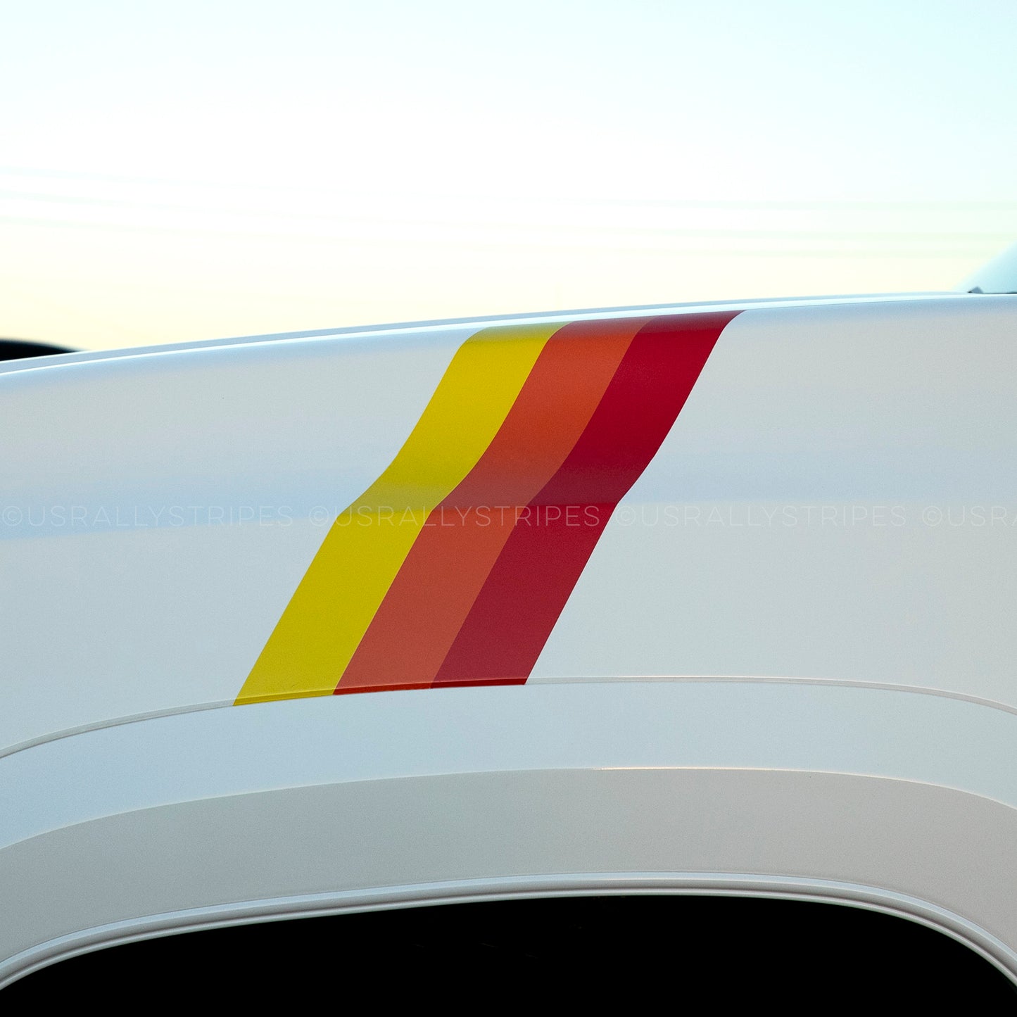 Classic TRD tri-color racing stripes for 3rd Generation Toyota Tacoma - US Rallystripes
