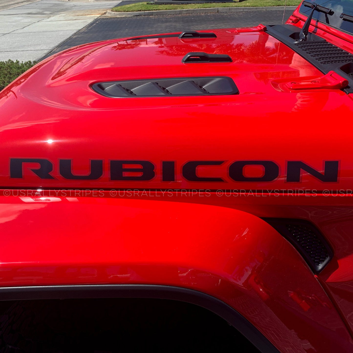 Rubicon hood decal set fits 2019-2020 Jeep Wrangler - US Rallystripes
