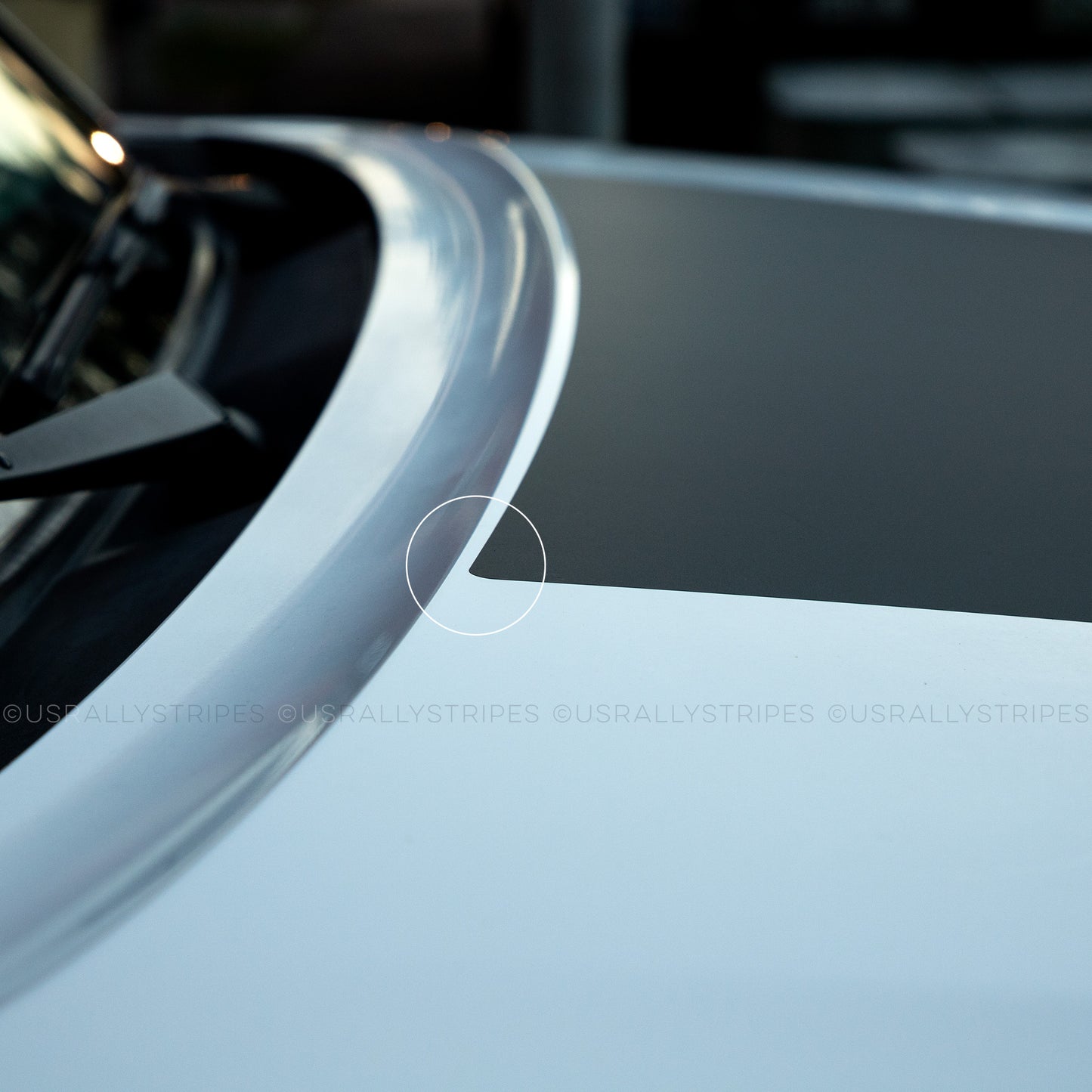 Hood blackout glare reducer pre-cut vinyl for 3rd gen Toyota Tacoma - long