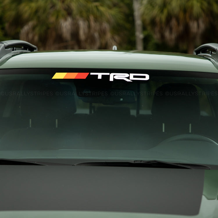 TRD Tri-color  windshield banner for Toyota Tacoma Tundra 4runner
