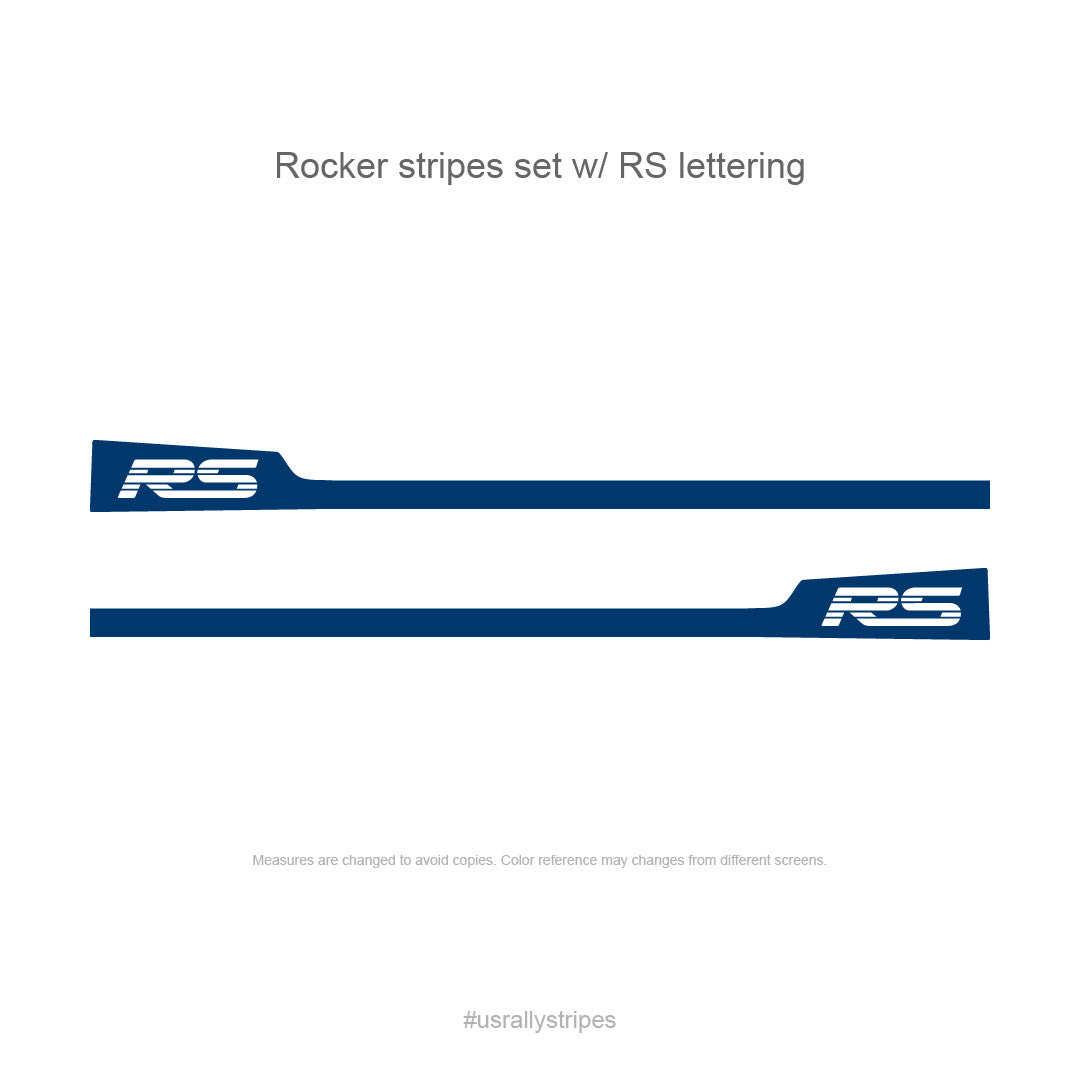 Rocker stripes w/ RS lettering pre-cut decal set fits Chevrolet Camaro 2010-2015 - US Rallystripes