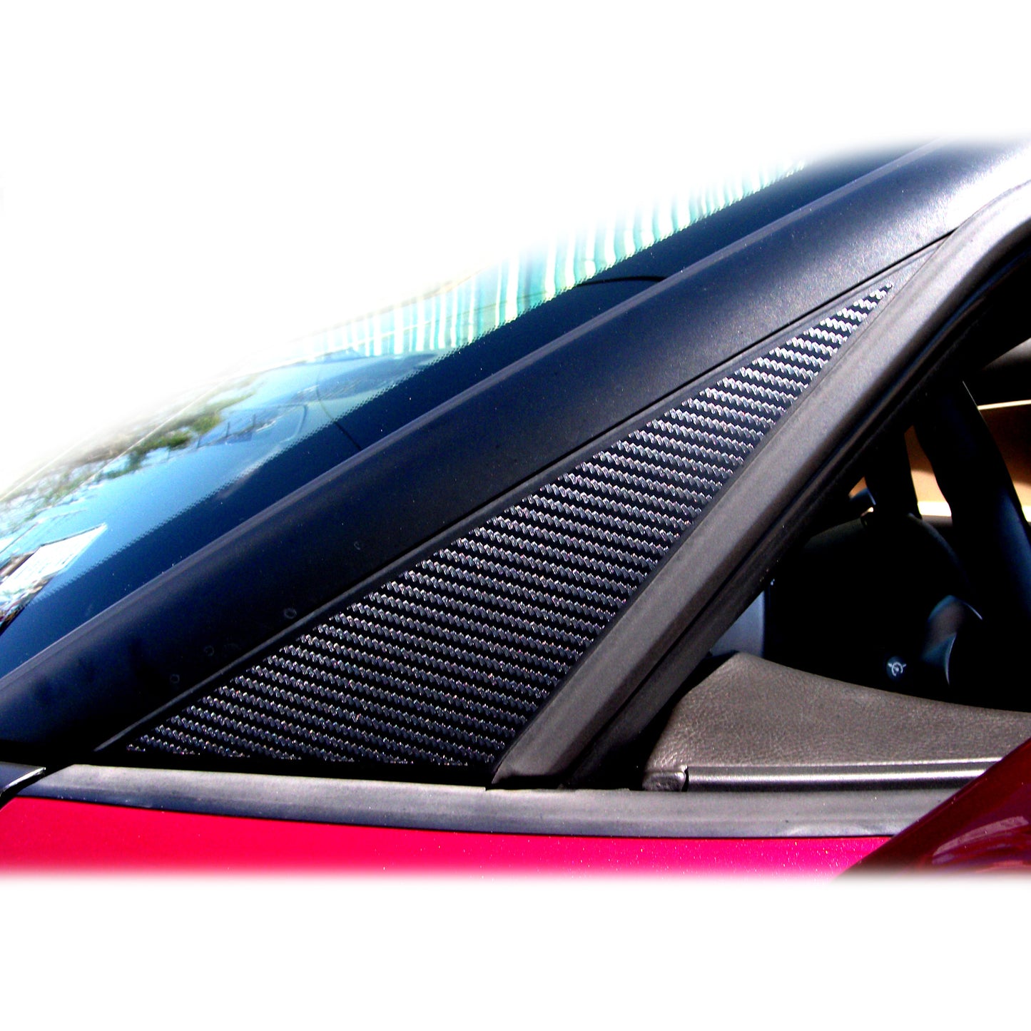 Chevrolet C5 Corvette 1997-2004 pillar trim pre-cut decal set - US Rallystripes