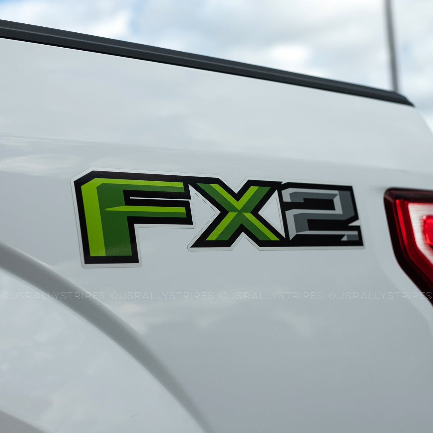fx2 Ford F-150 vinyl decal monster green
