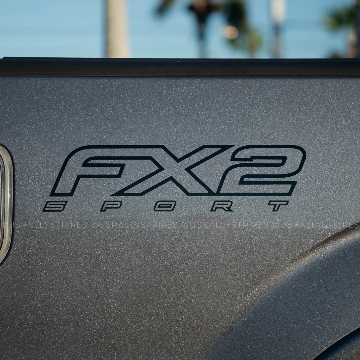 Ford F-150 sport die cut matte black decal