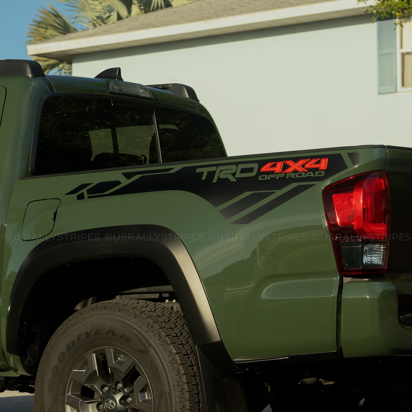 TRD 4x4 off-road bedside vinyl decal set fits 2016-2022 Toyota Tacoma