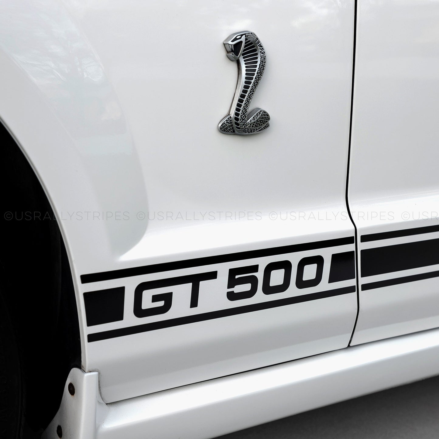 GT 500 rocker stripes pre-cut vinyl decal set fits 2007 Ford Mustang Shelby Cobra