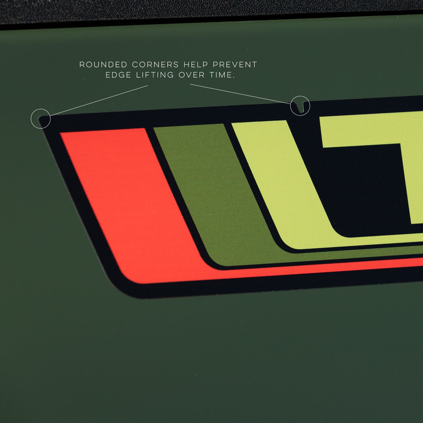 TRD Tri-Color 4wd bedside decal set for Toyota Tacoma | green edition