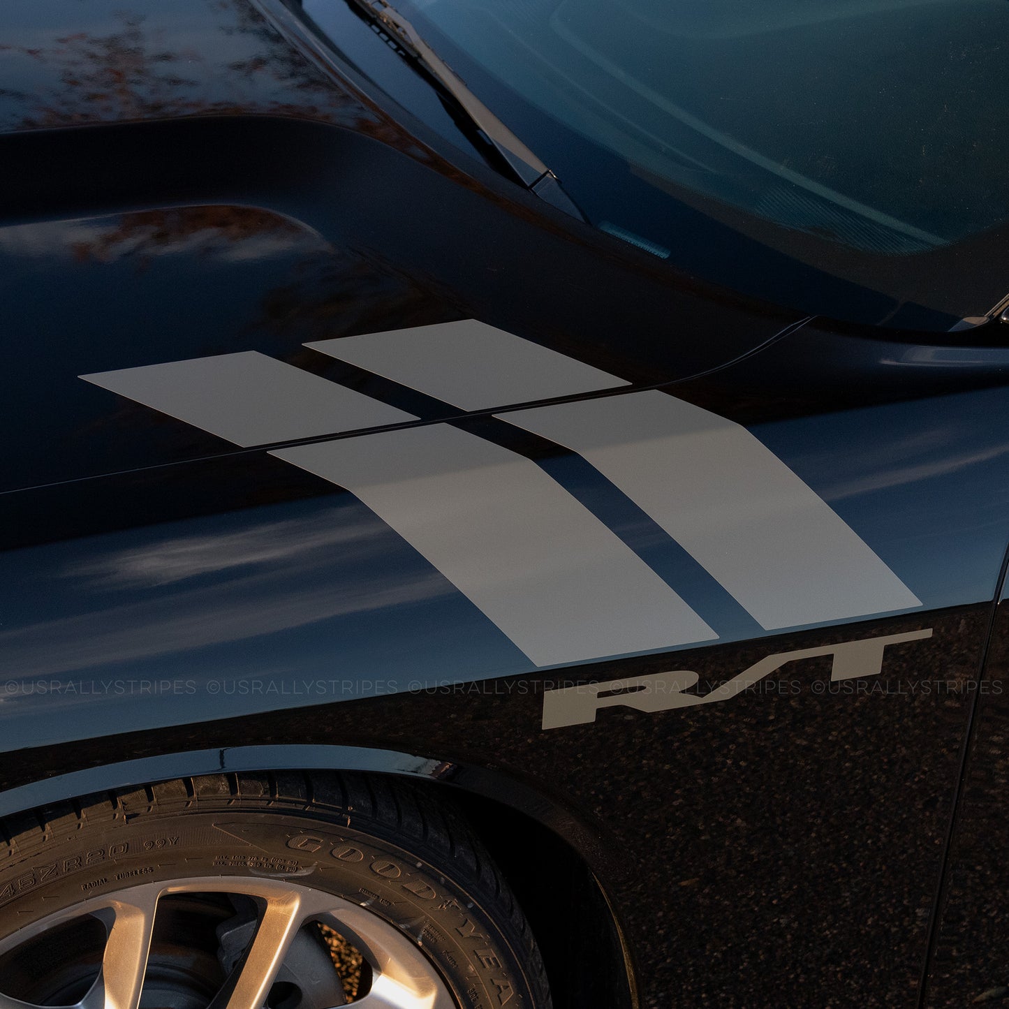 R/T fender side hash marks racing stripes fits Dodge Challenger 2008-2014