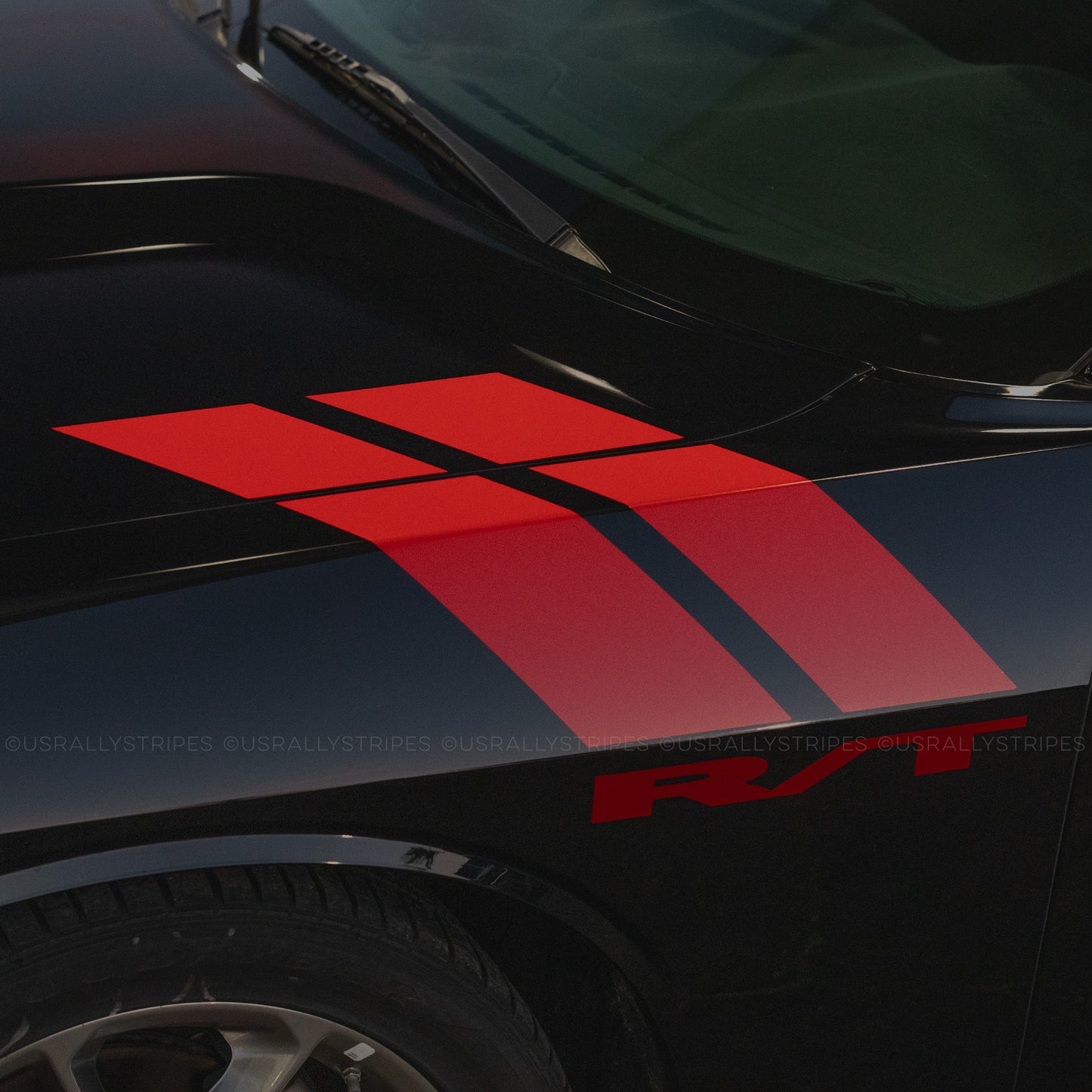 R/T fender side hash marks racing stripes fits Dodge Challenger 2008-2014