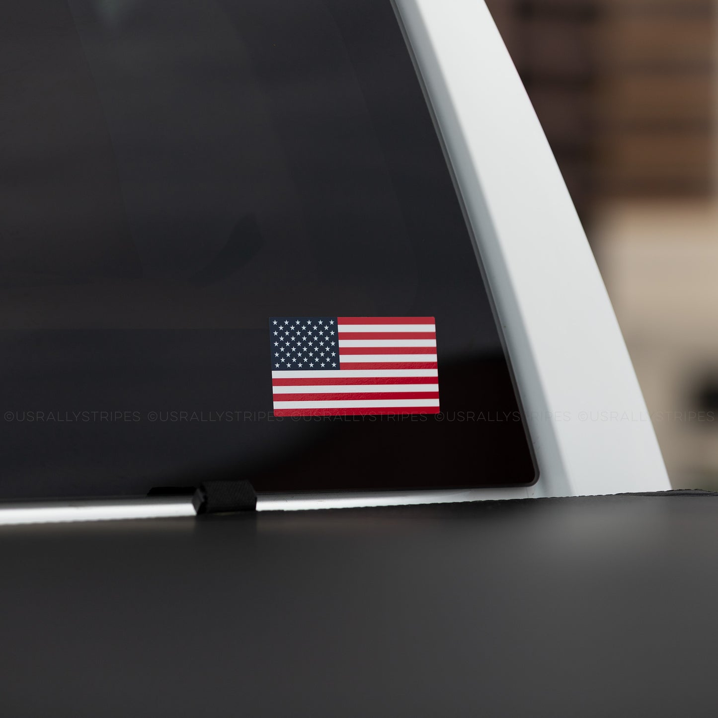 American flag full-color sticker 4 inch