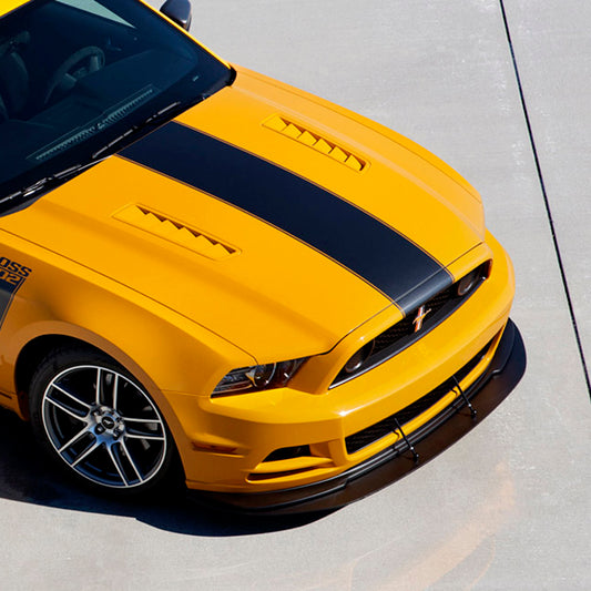 Ford Mustang 2013-2014 BOSS style hood center pre-cut racing stripes - US Rallystripes