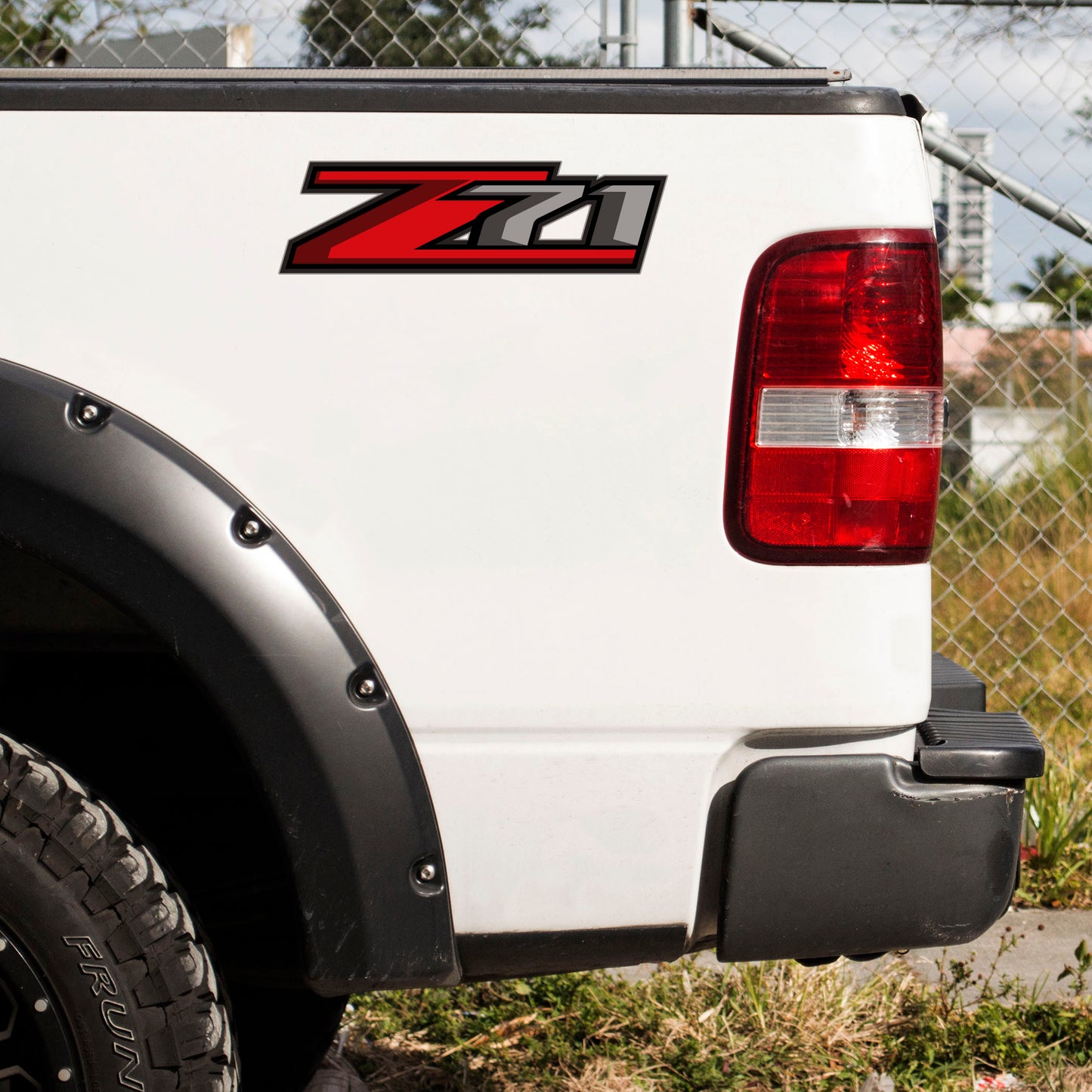 Set of 2: Z71 decal for 2017-2019 Chevrolet Silverado GMC Sierra pickup truck bedside - US Rallystripes