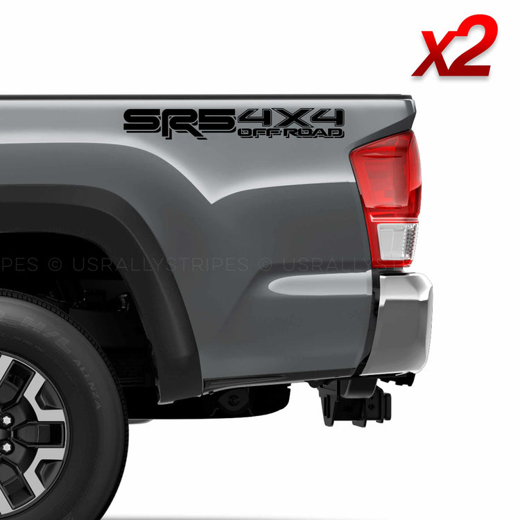 Set of 2: SR5 4x4 off-road vinyl decal for 2016-2020 Toyota Tacoma Tundra - US Rallystripes