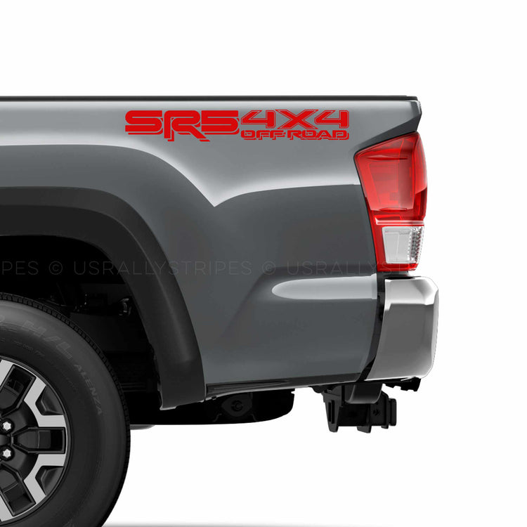 Set of 2: SR5 4x4 off-road vinyl decal for 2016-2020 Toyota Tacoma Tundra - US Rallystripes