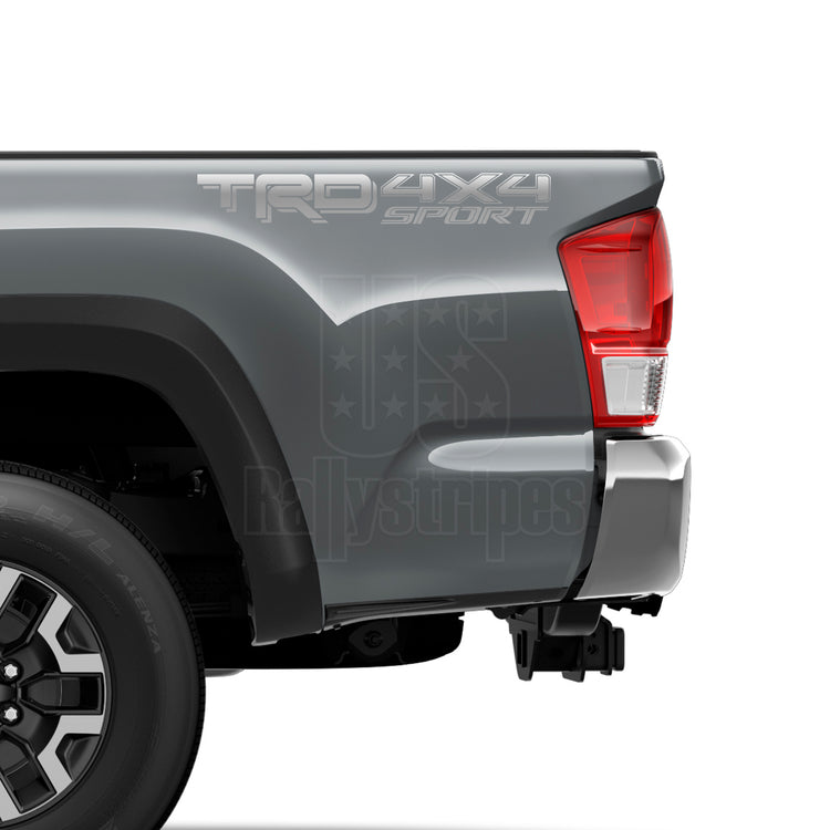 TRD 4x4 Sport vinyl decal set for Toyota Tacoma Tundra 2016-2020 3rd generation - US Rallystripes