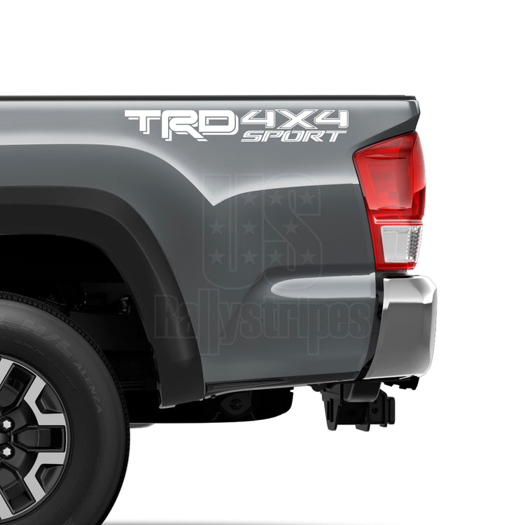 TRD 4x4 Sport vinyl decal set for Toyota Tacoma Tundra 2016-2020 3rd generation - US Rallystripes