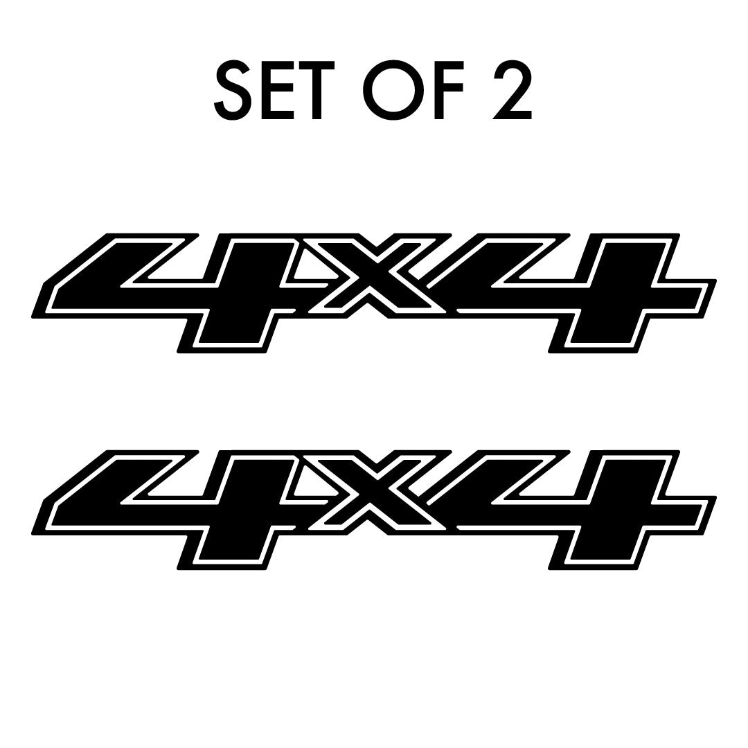 Set of 2: 4X4 decal for 2014-2019 Chevrolet Colorado pickup truck bedside - US Rallystripes