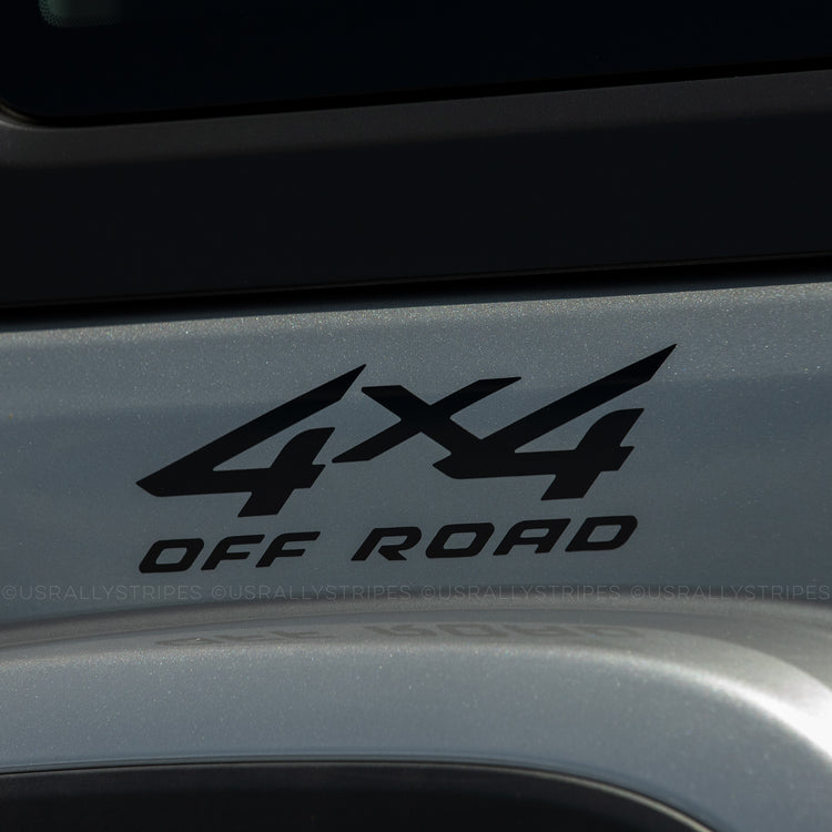 4x4 off-road die-cut decal fits Jeep Wrangler