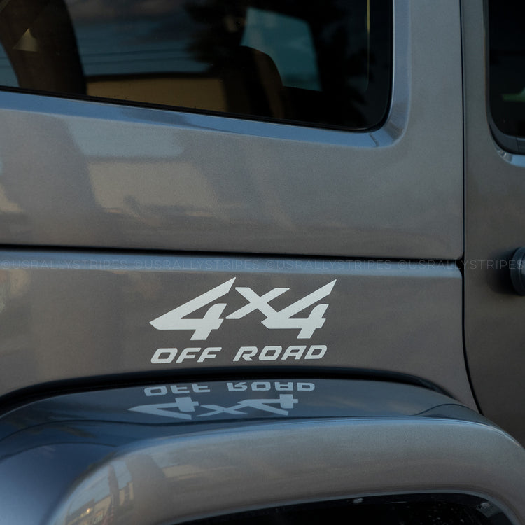 4x4 off-road die-cut decal fits Jeep Wrangler