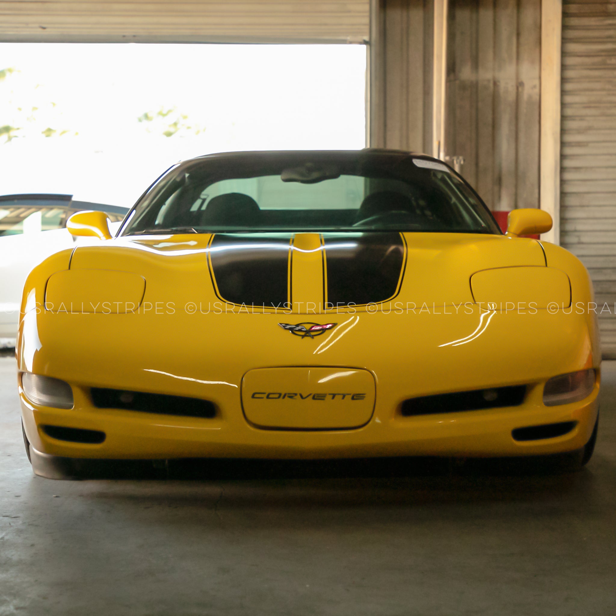 Racing stripes pre-cut decal set fits Chevrolet Corvette C5 fastback c ...