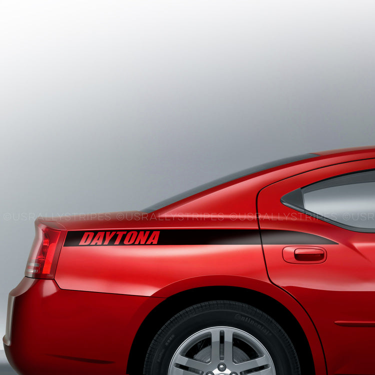 DAYTONA style quarter panel accent side decal fits Dodge Charger 2006-2010 - US Rallystripes