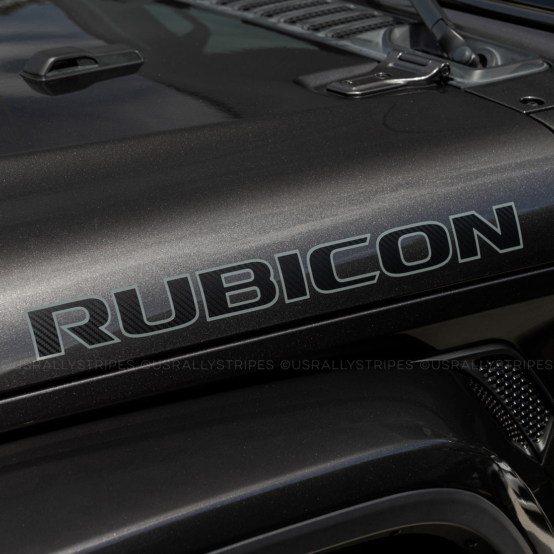 Rubicon hood vinyl decal set for Jeep Wrangler 10th Anniversary US
