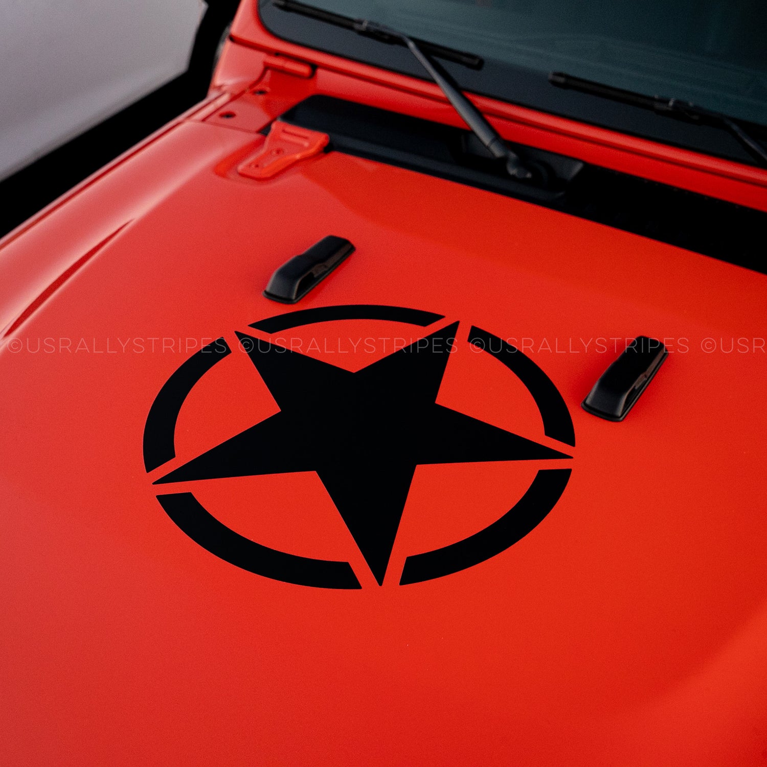 US Military star decal for 2020 Jeep Wrangler JL accessory - US Rallystripes