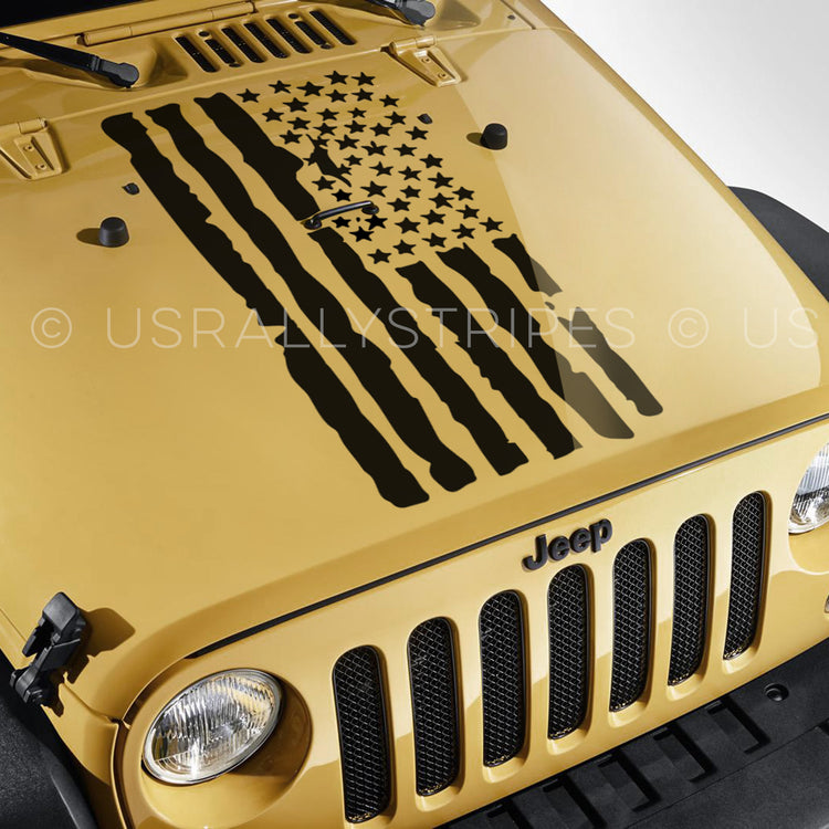 Distressed Jeep Star Decal Sticker - DISTRESSED-JEEP-STAR-DECAL