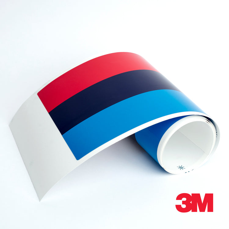 3M M-colored stripe car body sticker decal for BMW M3 M4 M5 X3 X5 X6 3/5/7 series - US Rallystripes