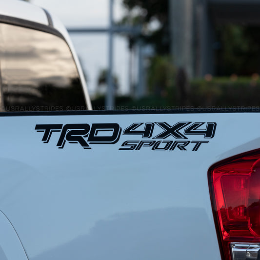 TRD 4x4 Sport vinyl decal set for Toyota Tacoma Tundra 2016-2022 3rd generation