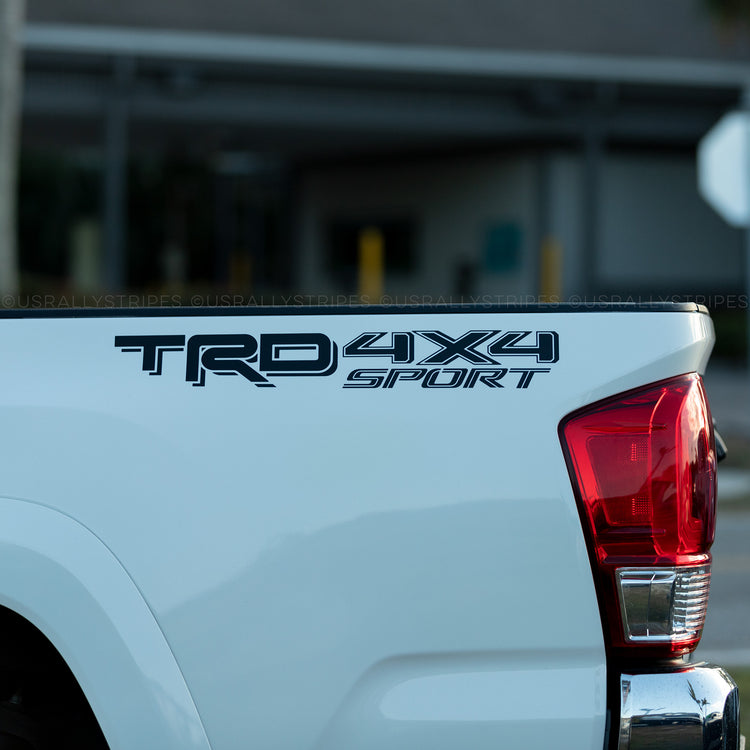 TRD 4x4 Sport vinyl decal set for Toyota Tacoma Tundra 2016-2022 3rd generation