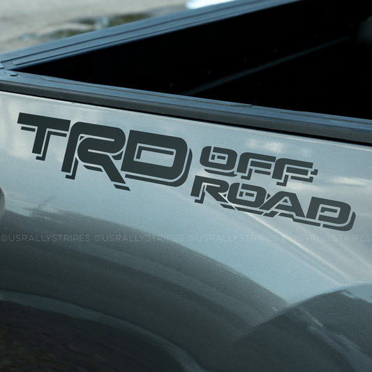 Set of 2: TRD OFF ROAD vinyl decal for 2016-2021 Toyota Tacoma Tundra