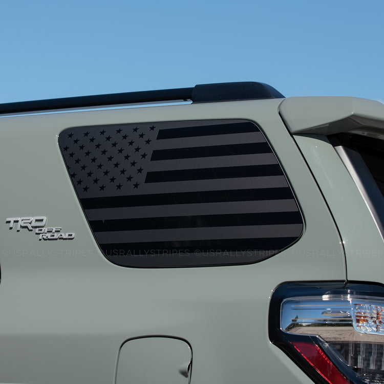 American flag pre-cut decal set for Toyota 4Runner 5th generation side windows