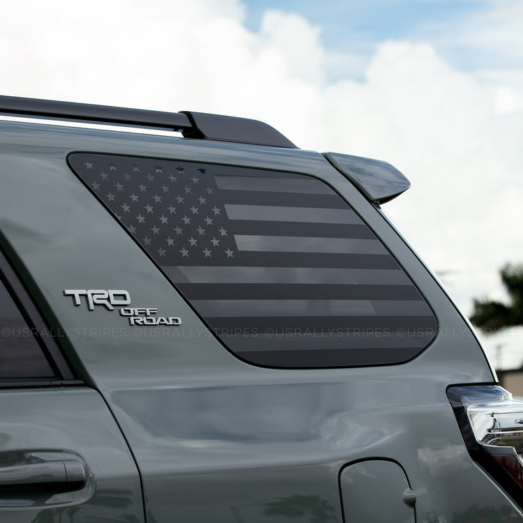 American flag pre-cut decal set for Toyota 4Runner 5th generation side windows