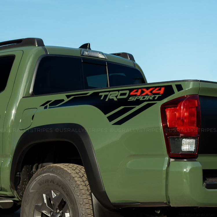 TRD 4x4 Sport bedside vinyl decal fits 2016-2022 Toyota Tacoma