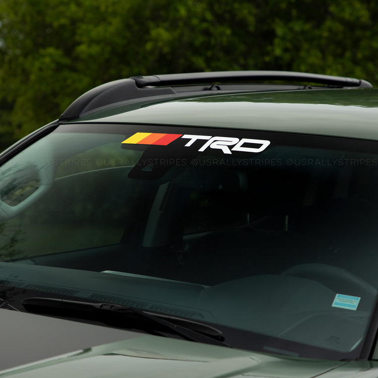 TRD Tri-color  windshield banner for Toyota Tacoma Tundra 4runner