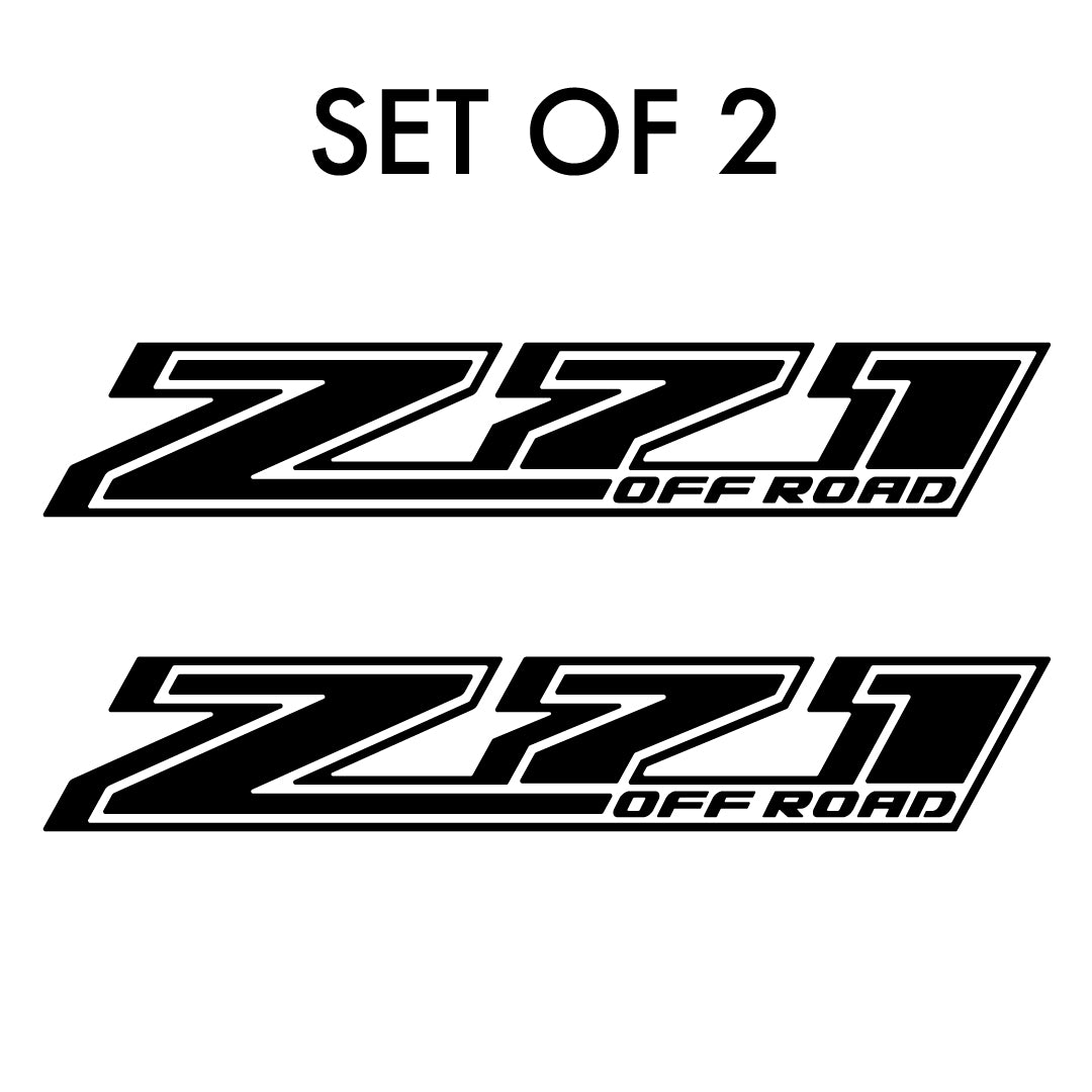 Z71 off-road decal set for 2014-2019 Chevrolet Colorado pickup truck bedside - US Rallystripes