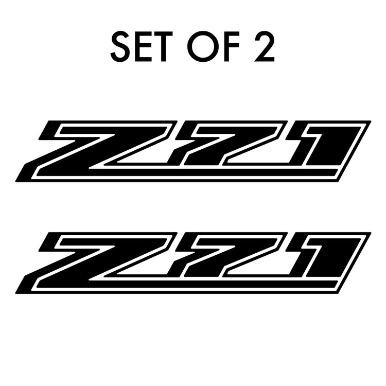 Set of 2: Z71 decal for 2014-2019 Chevrolet Colorado pickup truck bedside - US Rallystripes