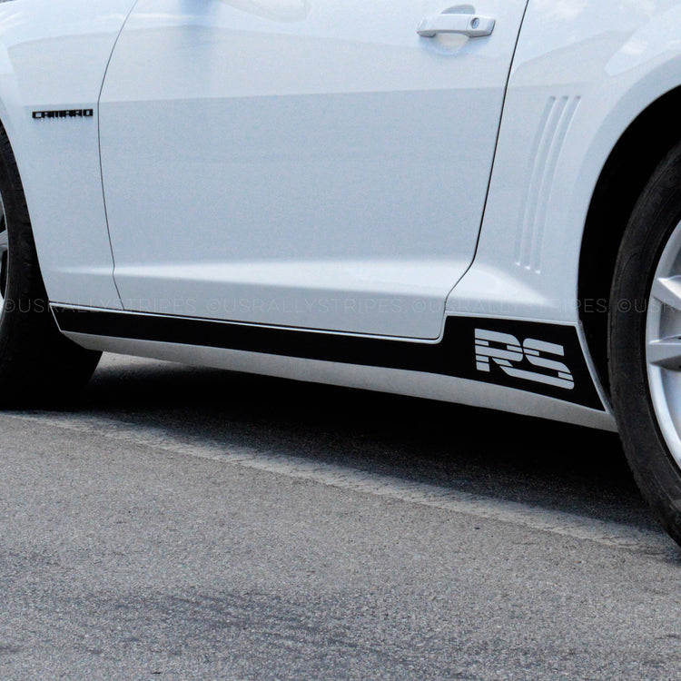 Rocker stripes w/ RS lettering pre-cut decal set fits Chevrolet Camaro 2010-2015 - US Rallystripes