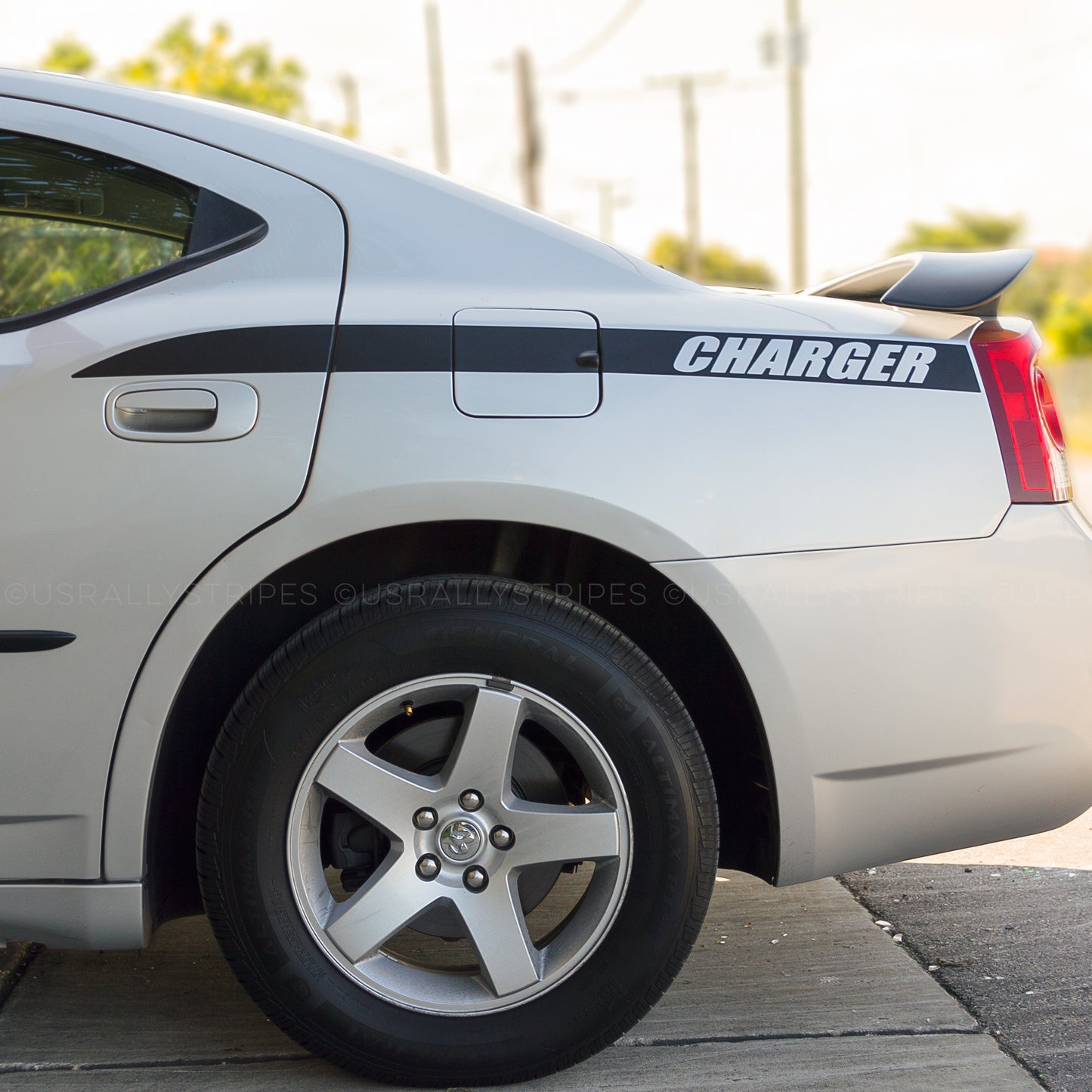 Quarter panel sidebars pre-cut decal set fits Dodge Charger 2006-2010