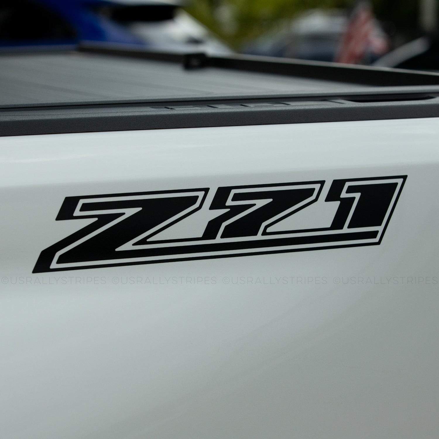 Set of 2: Z71 die-cut vinyl decal for 2021-2022 Chevrolet Silverado ...