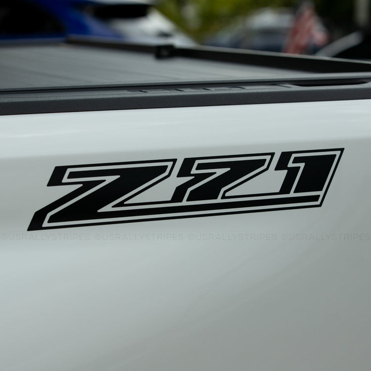 Set of 2: Z71 die-cut vinyl decal for 2021-2022 Chevrolet Silverado
