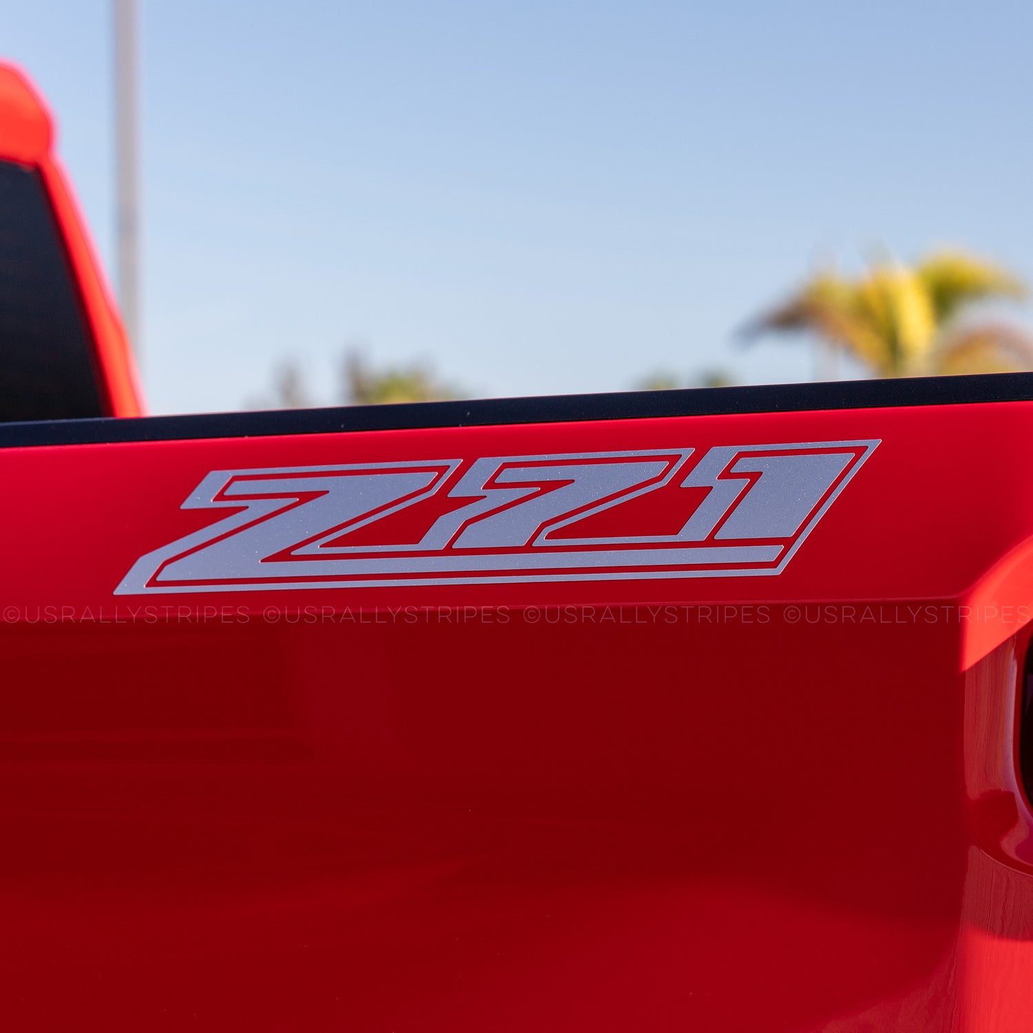 Set of 2: Z71 die-cut vinyl decal for 2021-2022 Chevrolet Silverado ...