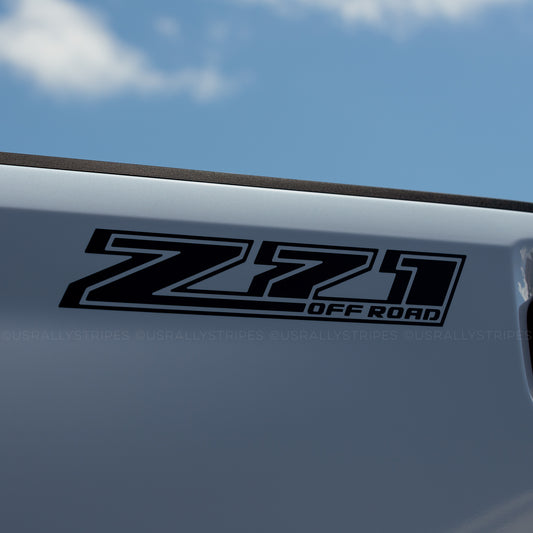 Set of 2: Z71 off-road die-cut vinyl decal for 2021-2022 Chevrolet Silverado