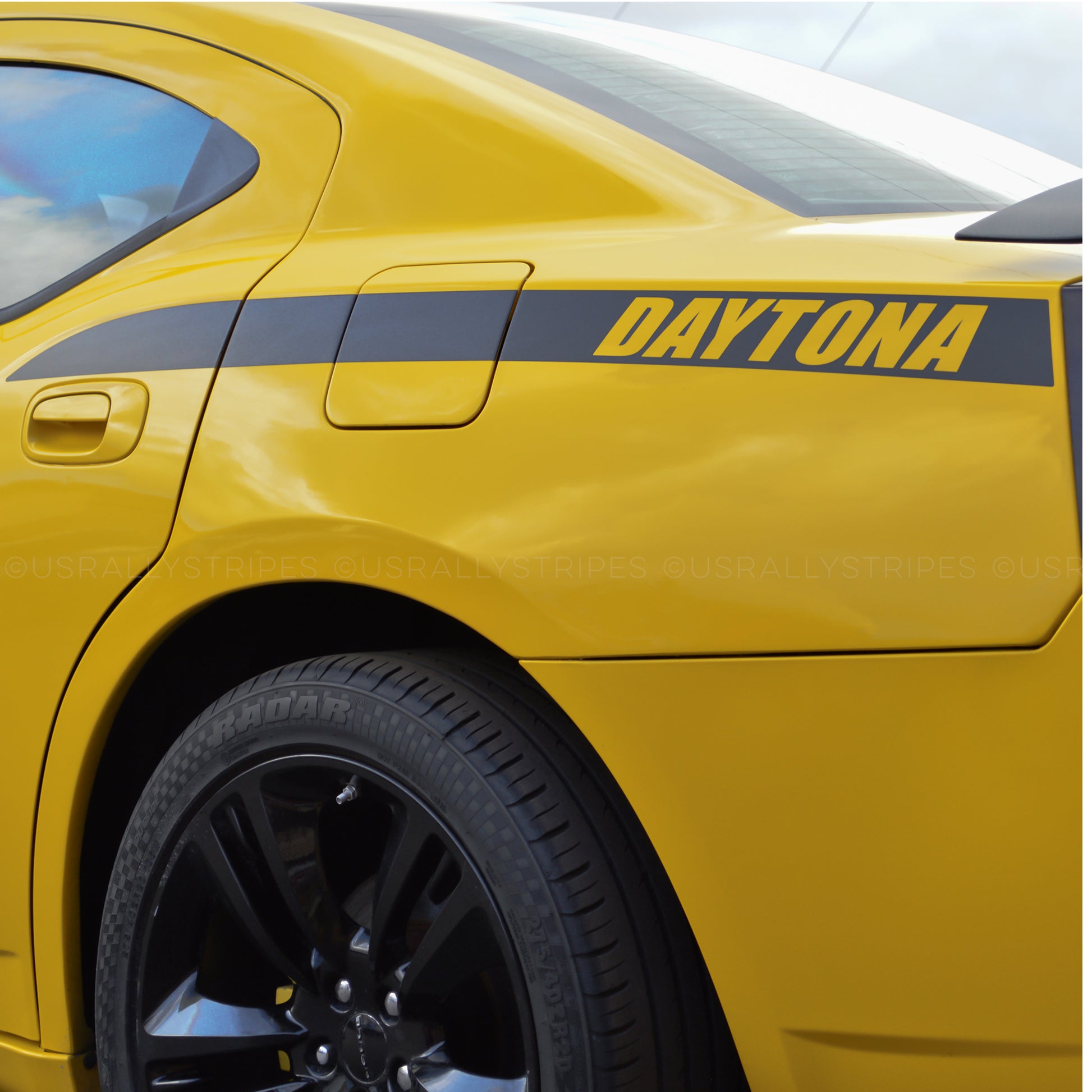 DAYTONA style quarter panel accent side decal fits Dodge Charger 2006-2010 - US Rallystripes