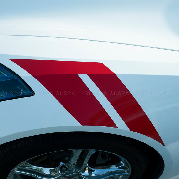 Hash marks vinyl decal V2 fits 2014-2019 Chevrolet Corvette Stingray C7 - US Rallystripes