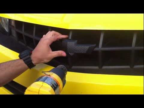 Find 2014 ONLY Camaro Carbon Fiber Front And Rear Bowtie Emblem Overlay Vinyl Decal In Southaven - Foto 5